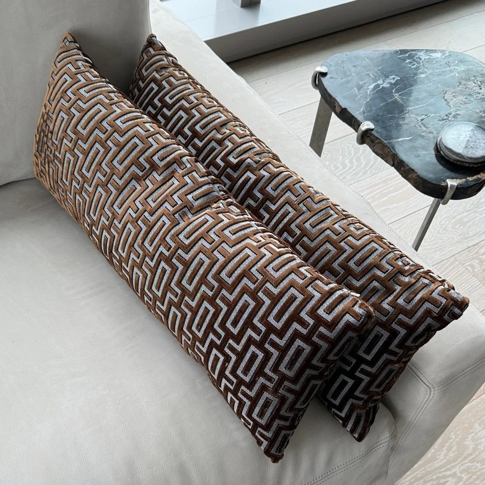2 D.V. KAP HOME inspired Bergman Decorative Feather/Down Lumbar Pillows
